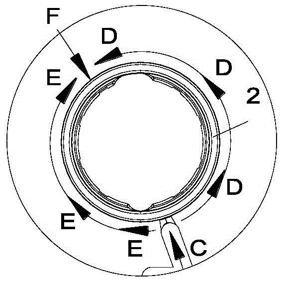 A plastic mold with an automatically separable overflow structure