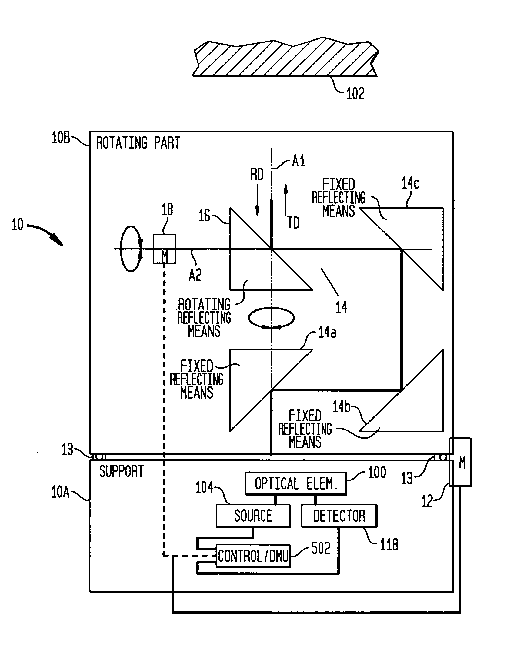 Three-dimensional measuring apparatus for scanning an object and a measurement head of a three-dimensional measuring apparatus and method of using the same