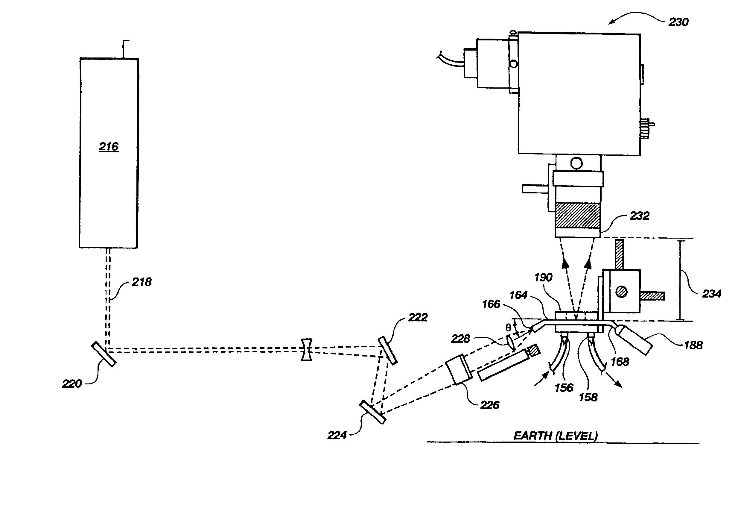 Lens and associatable flow cell