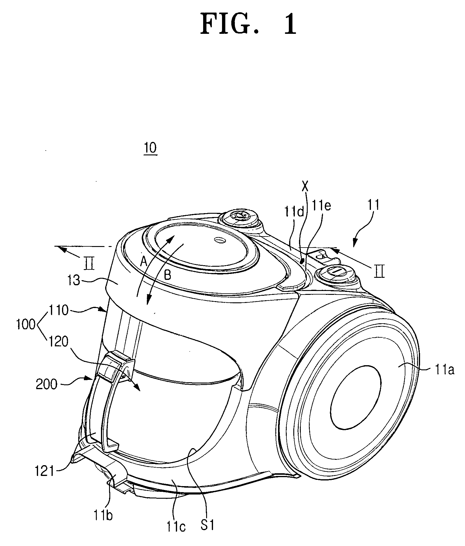 Vacuum cleaner having a cyclone dust collecting apparatus