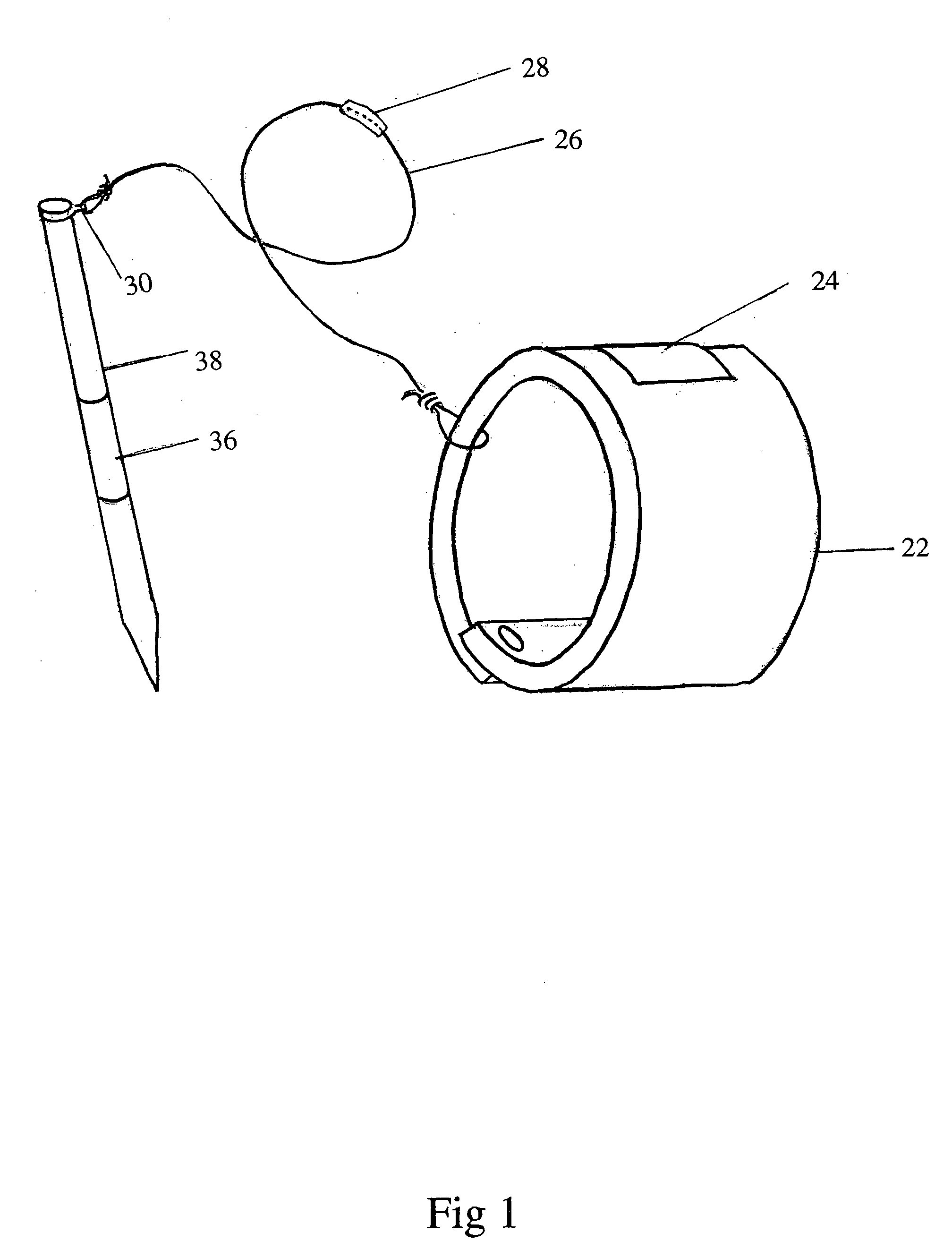 Writing instrument holding and retaining device