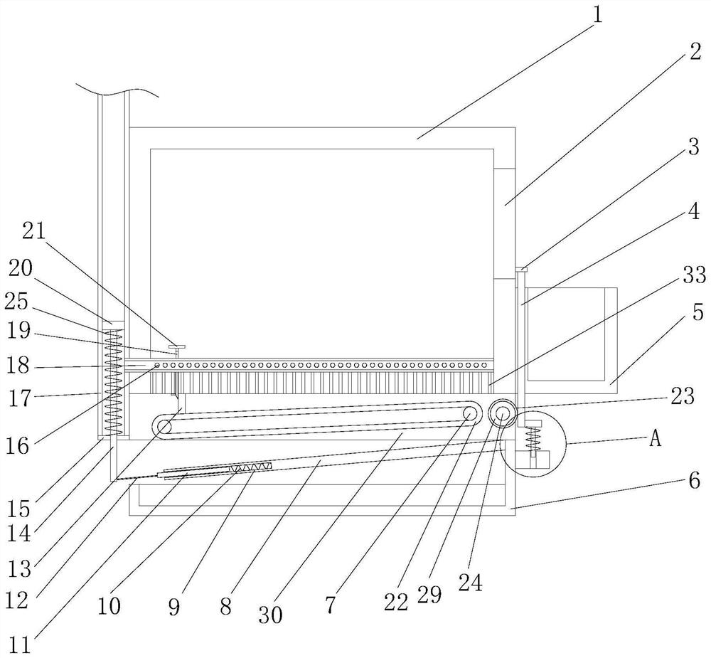 Chicken raising box capable of conveniently treating excrement for breeding industry