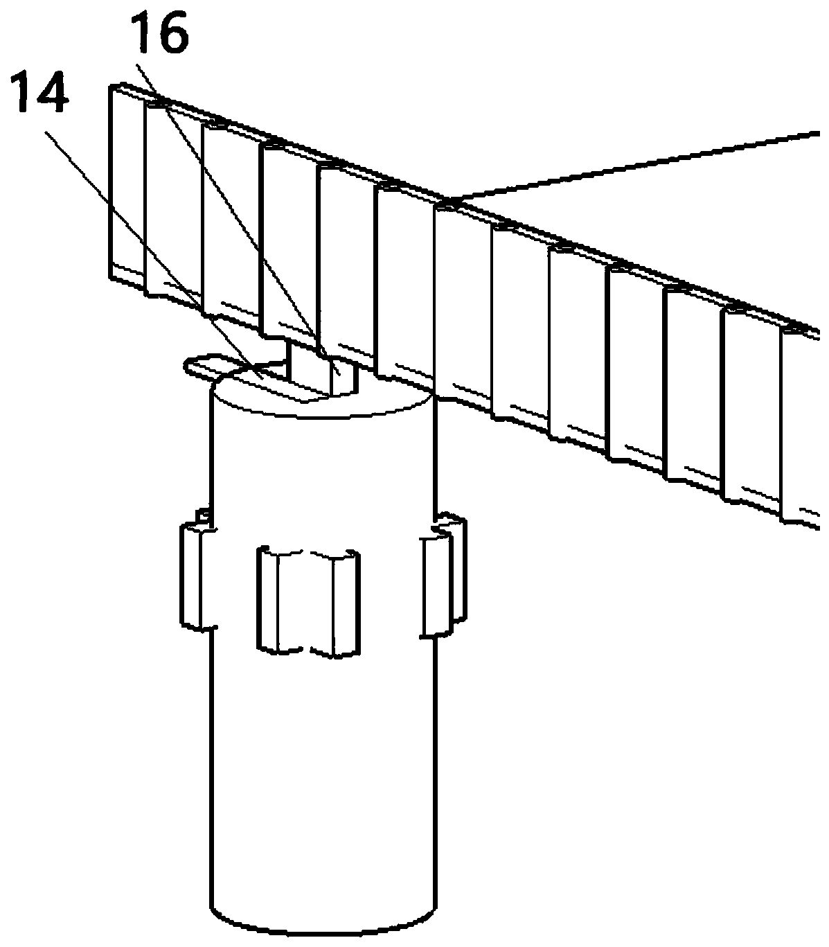 Steel bar or steel structure-based protection hidden antenna array structure for 5G construction