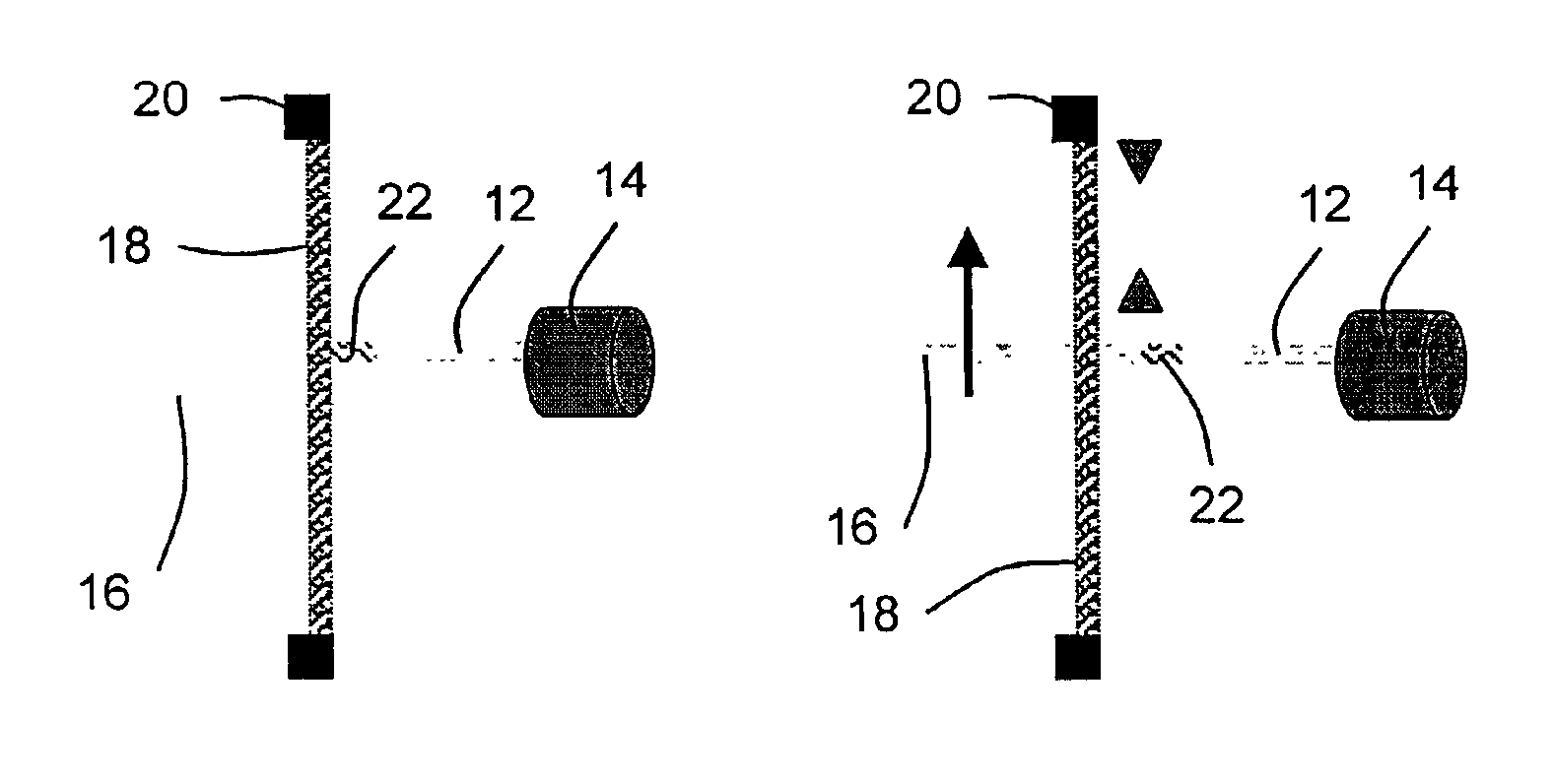 Photon-conducting media alignment using a thermokinetic material