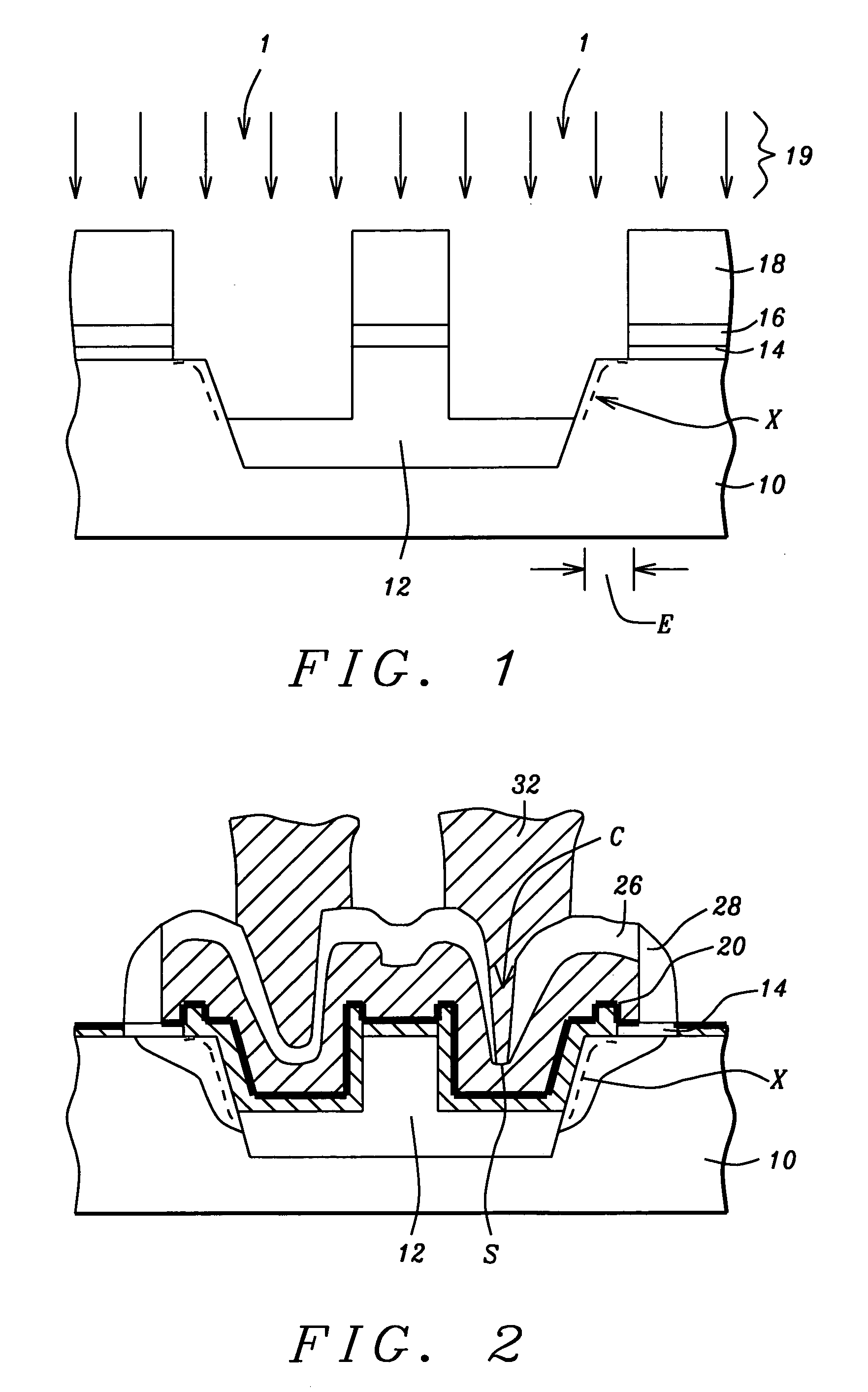 Random access memory (RAM) capacitor in shallow trench isolation with improved electrical isolation to overlying gate electrodes