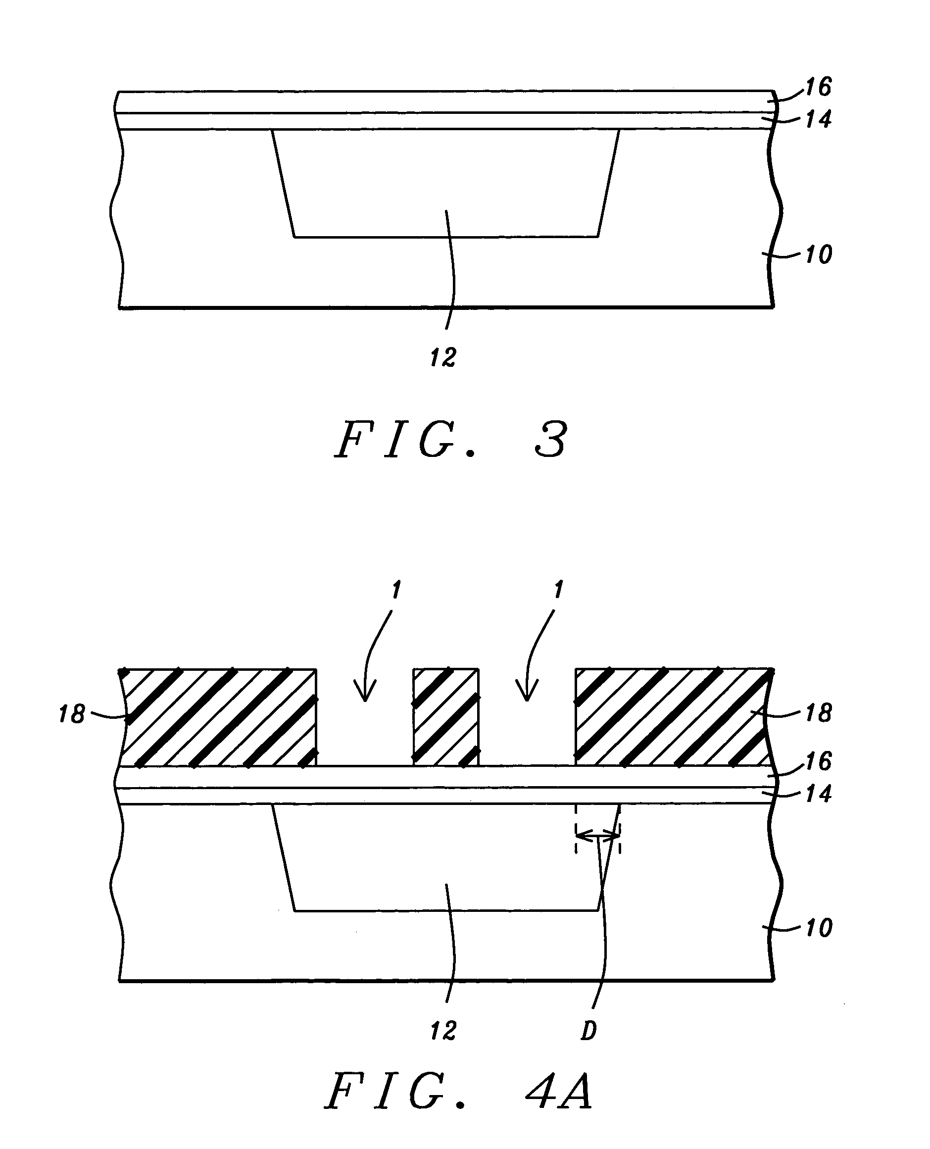 Random access memory (RAM) capacitor in shallow trench isolation with improved electrical isolation to overlying gate electrodes