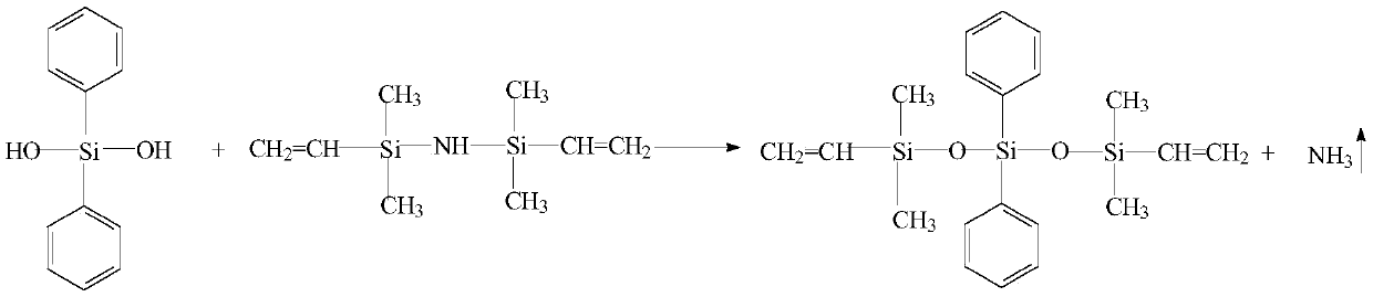 A kind of preparation method of tetramethyl divinyl diphenyl trisiloxane