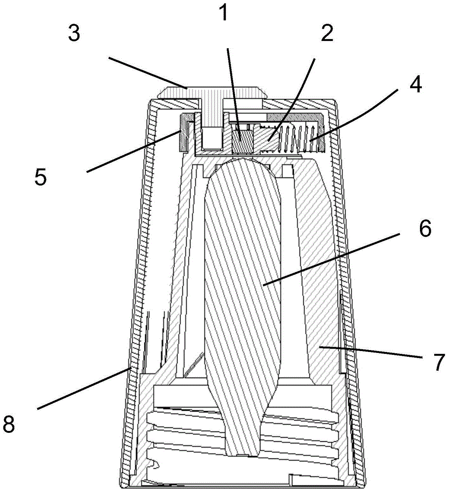 Magnetic inflation bottle holding device for aerated water machine and aerated water machine