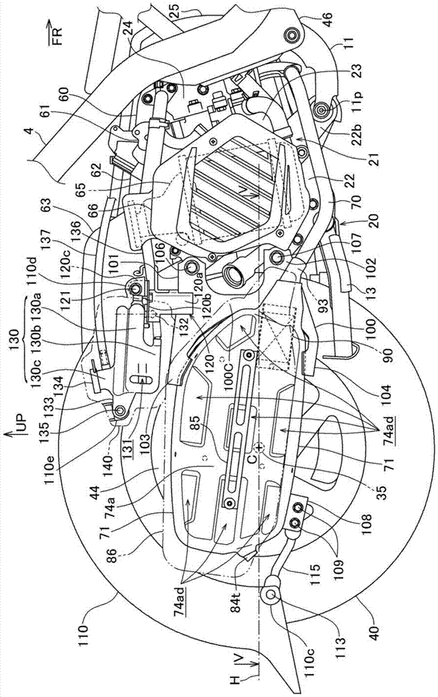 Exhausts for scooter vehicles