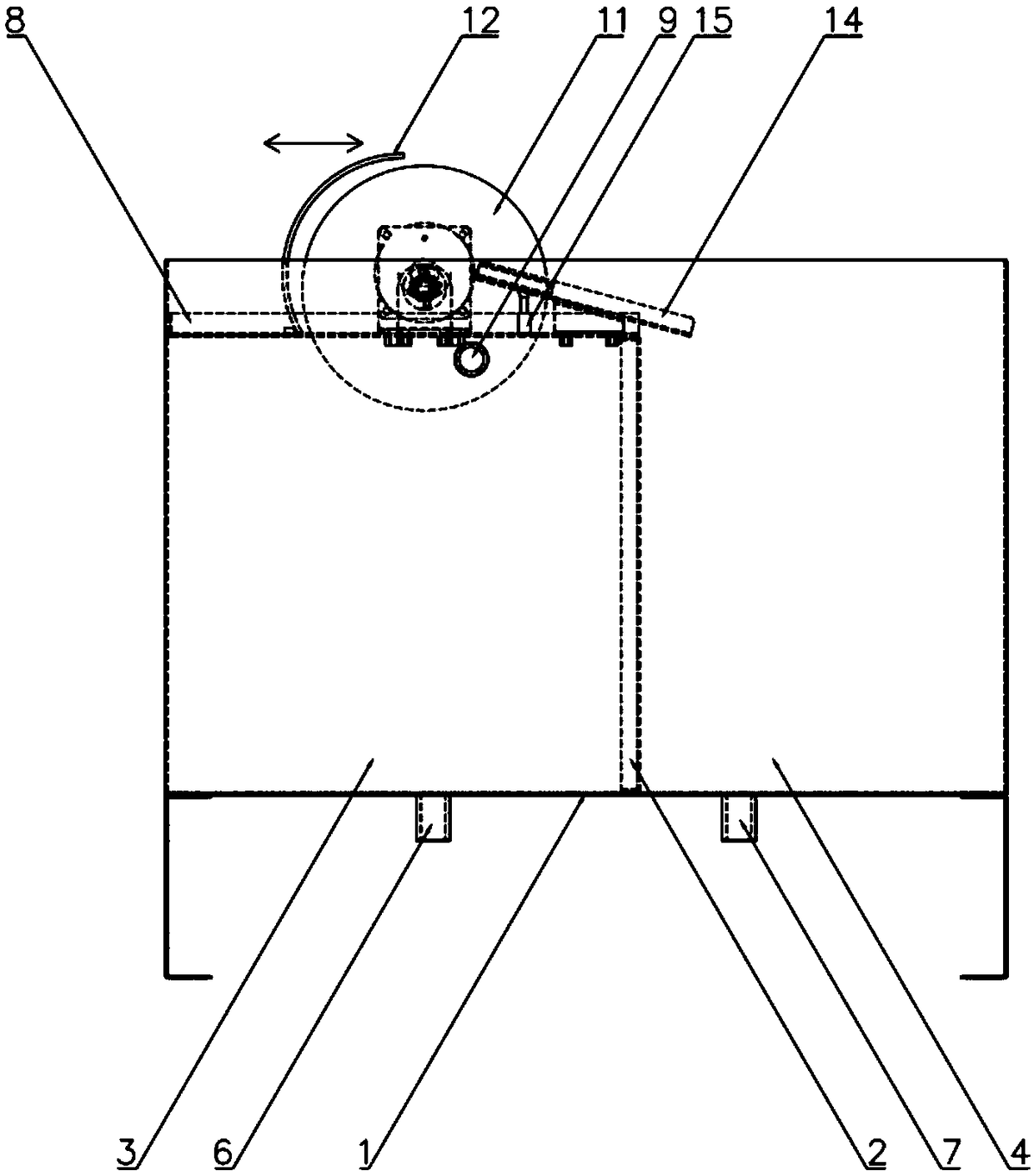 Oil-water separation device of cutting fluid circulating filtration system