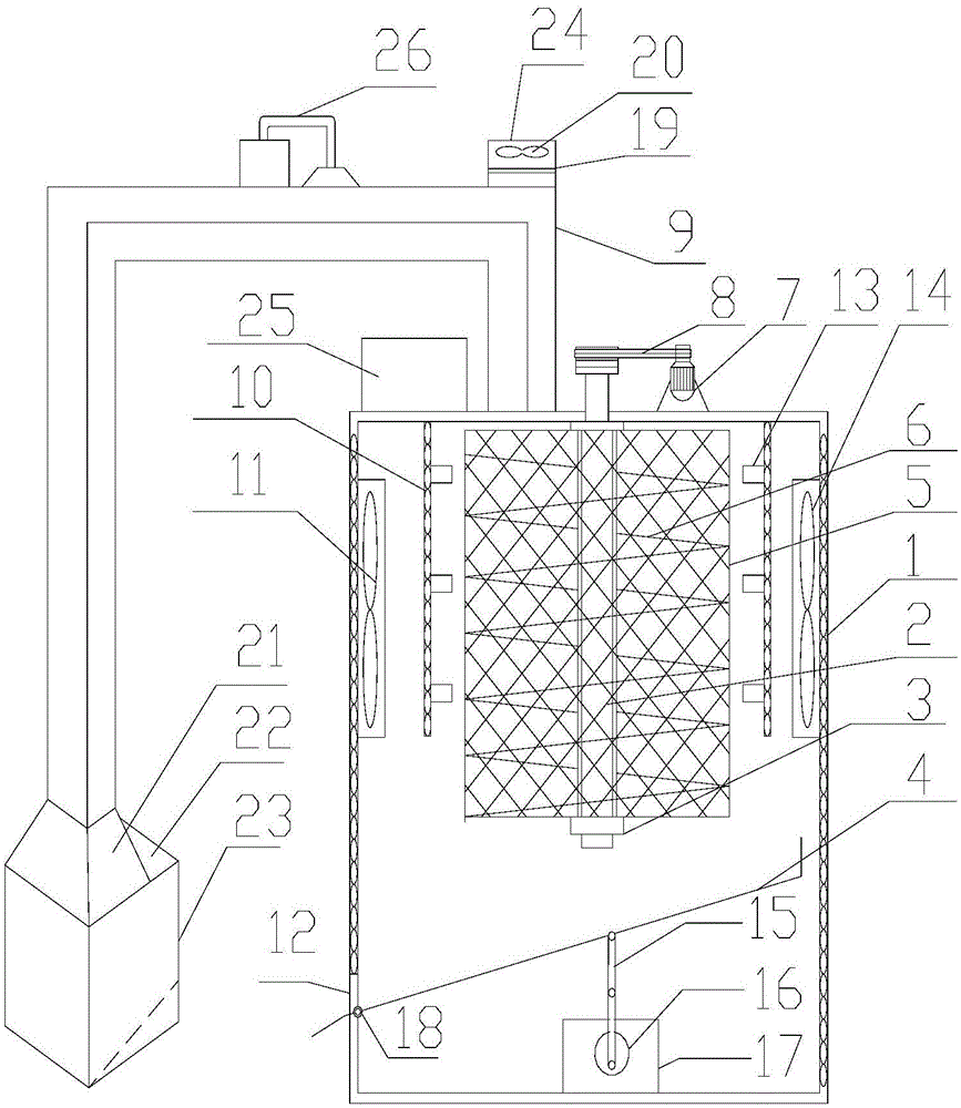 Vertical full-automatic capsule drying device