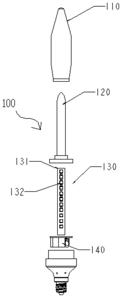 Method and device for simulating flame combustion process