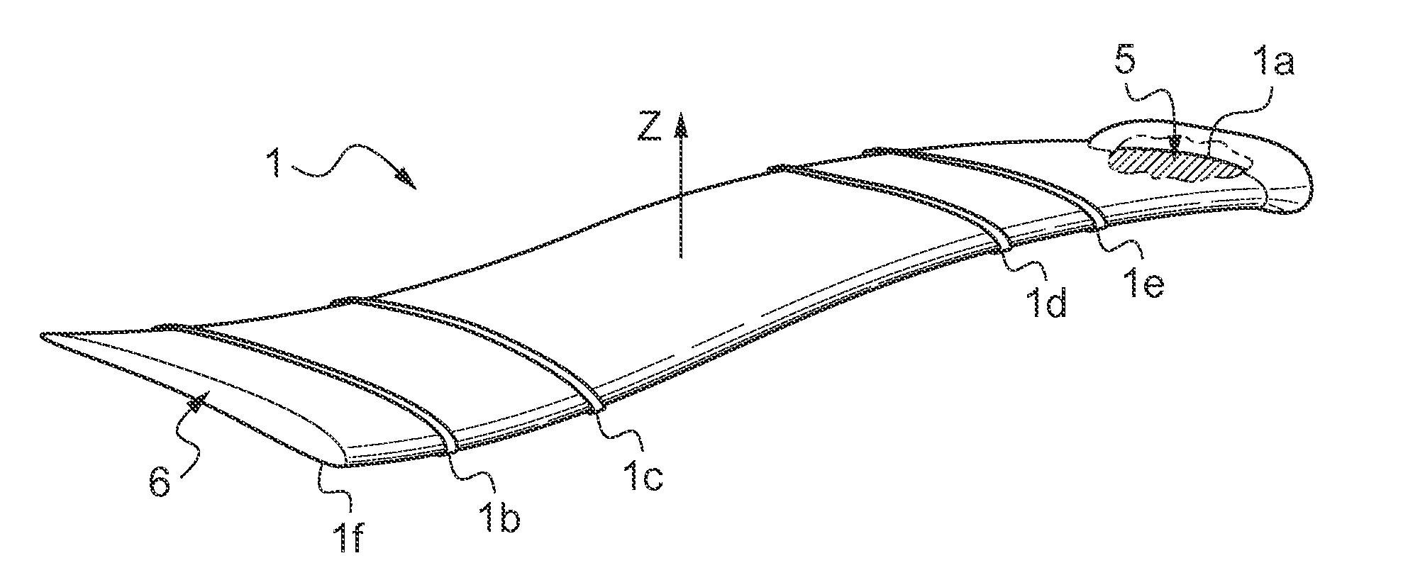 Blade for a helicopter Anti-torque device