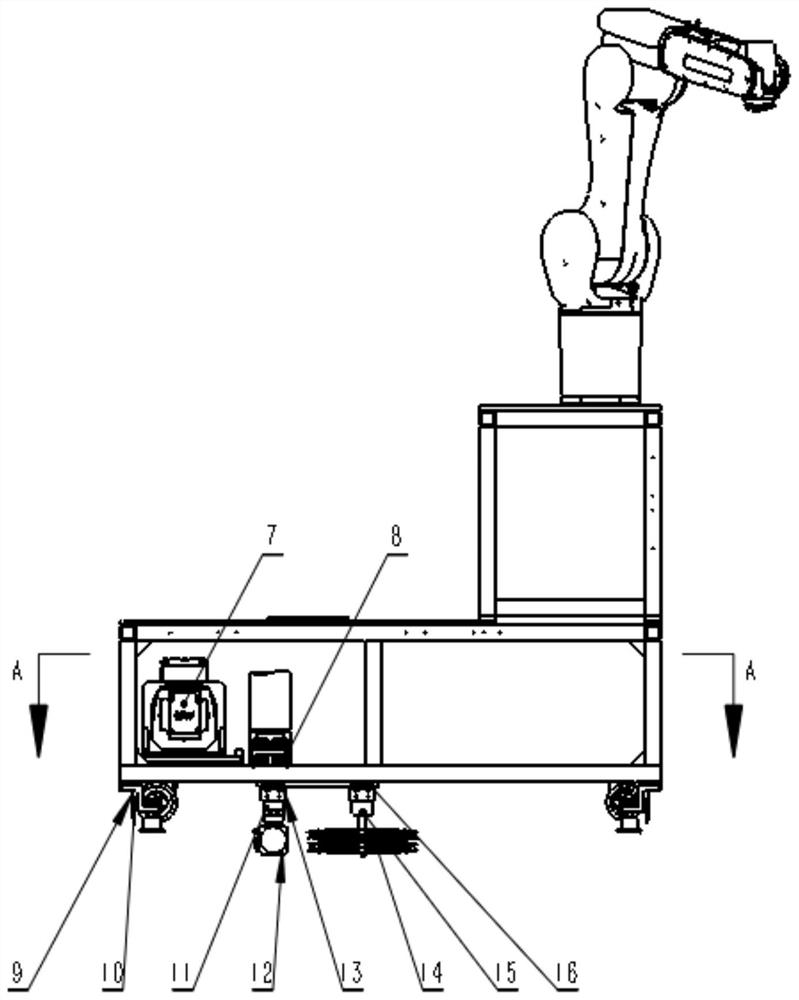 Robot RGV meter hanging system