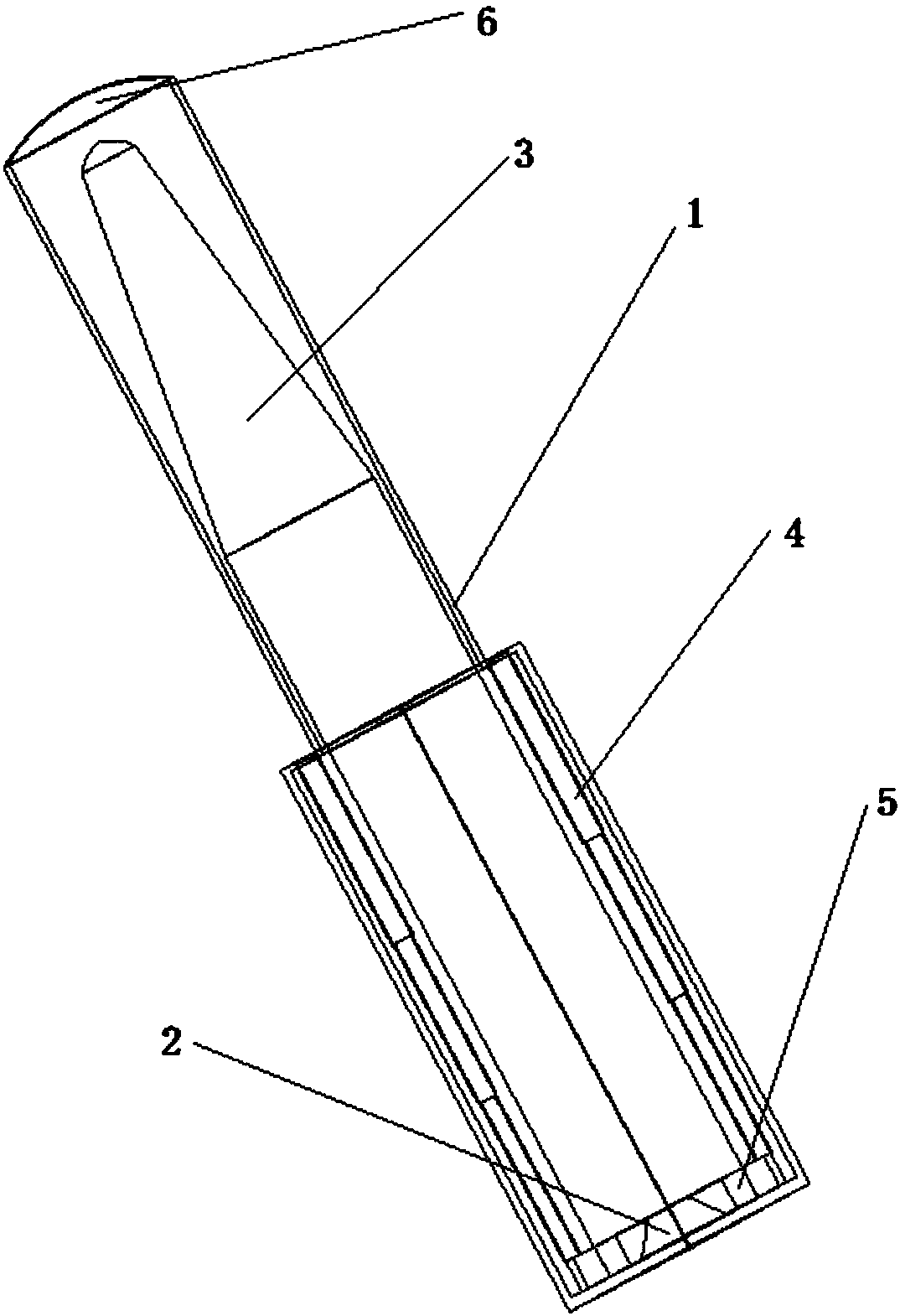 Self-pushing launching device for improving initial volume of low pressure chamber