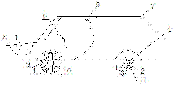 Safety detecting system for vehicle condition in operation state and using method
