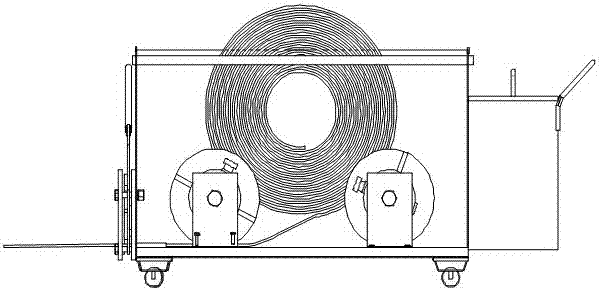 Mobile and portable strap cutting machine