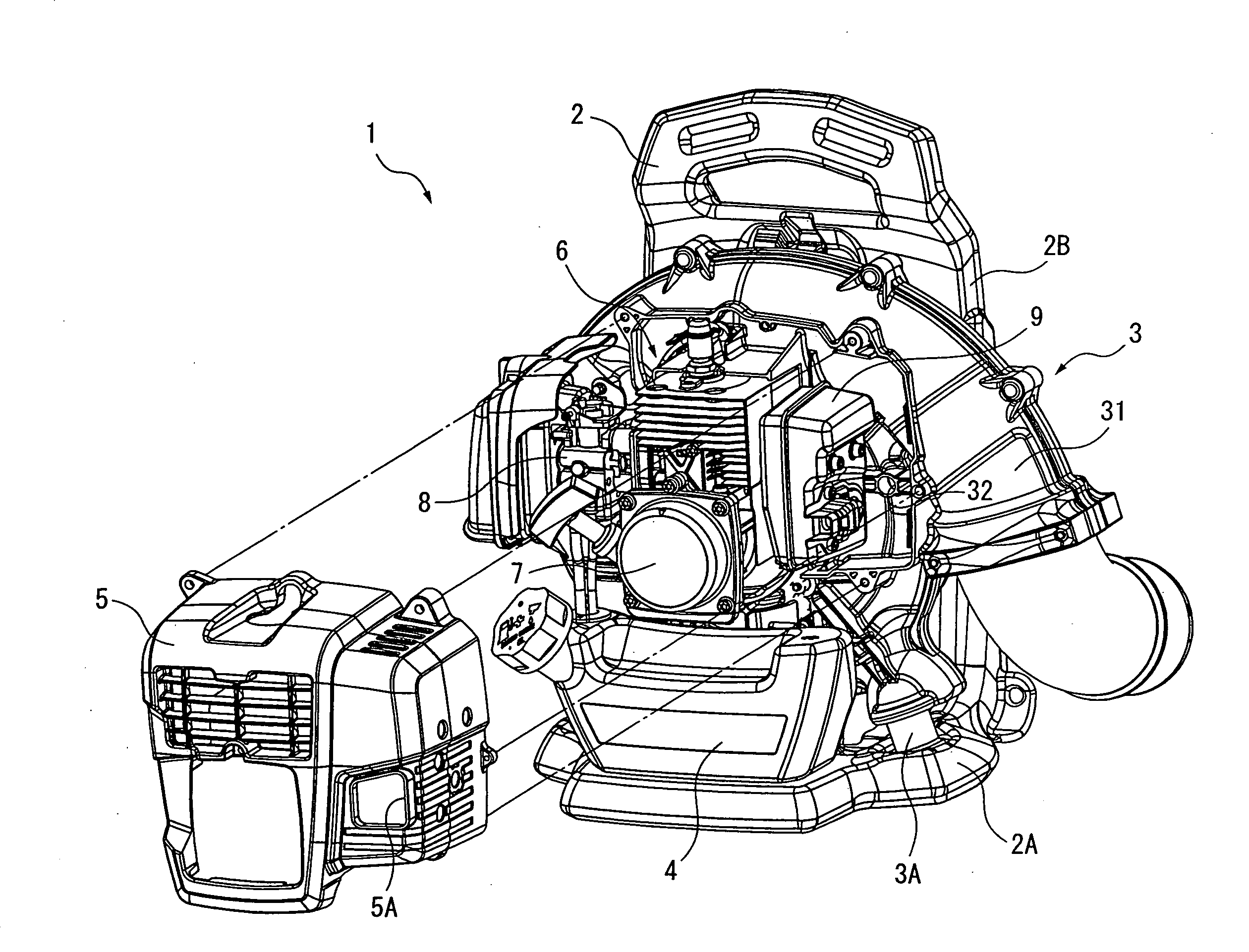 Engine blower
