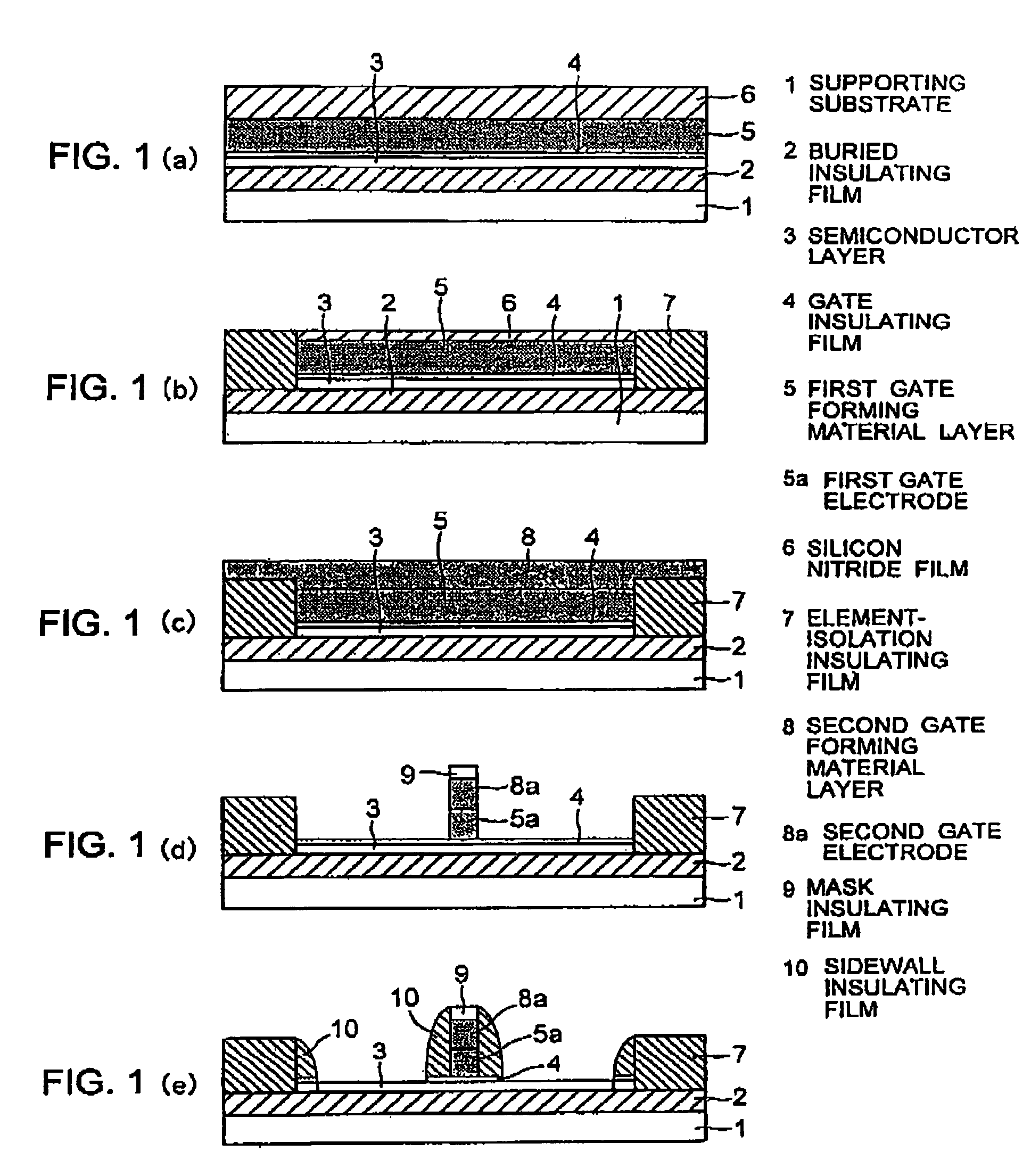 MOSFET formed on a silicon-on-insulator substrate having a SOI layer and method of manufacturing