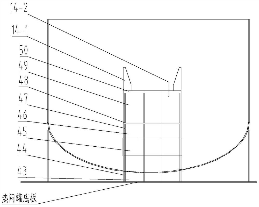 Slag pot support for large-diameter vertical steel slag pressurized hot disintegrating pot