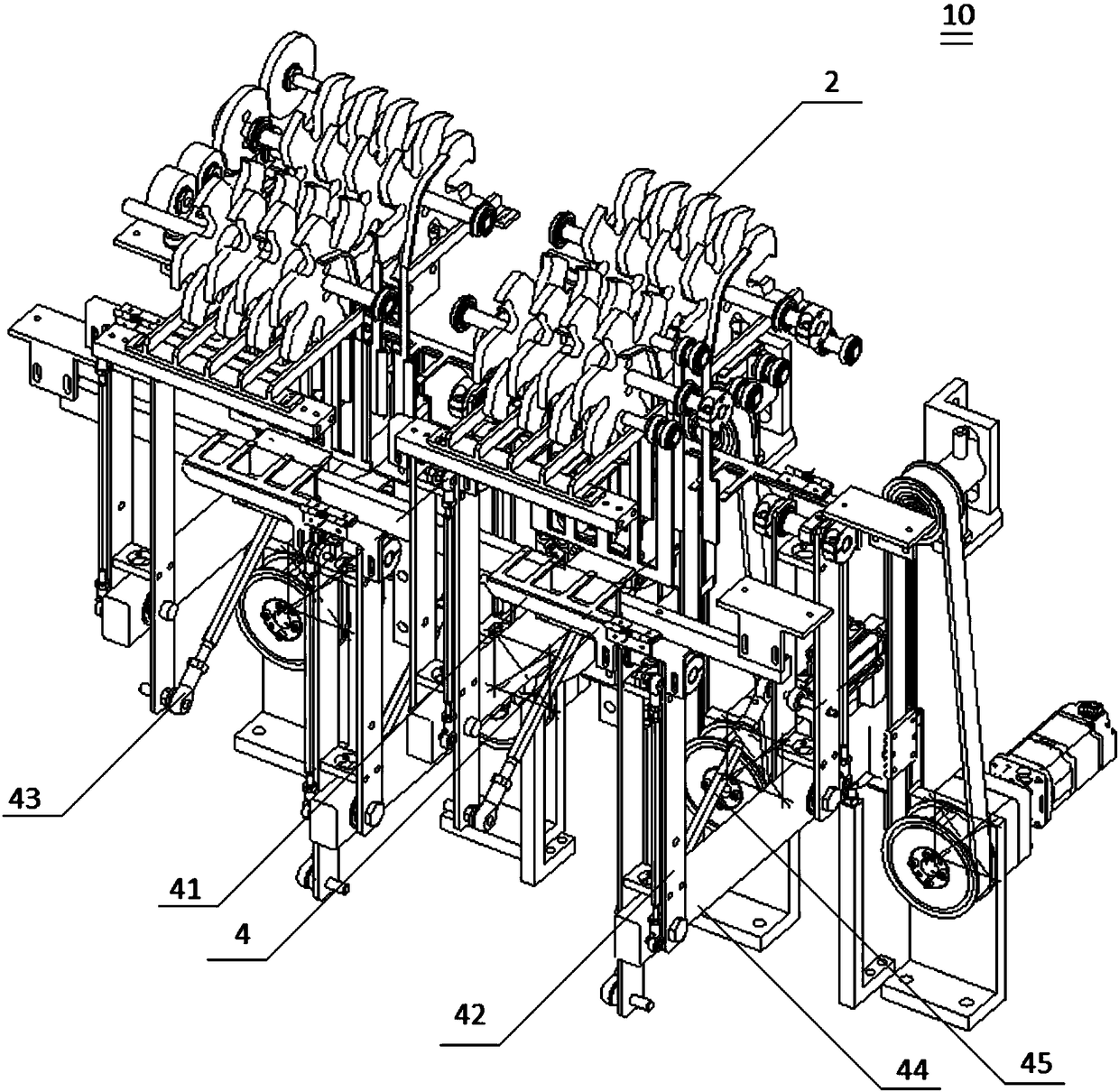 Collection device of automatic packaging equipment