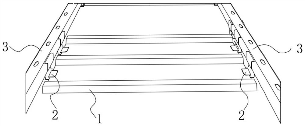 Assembly type light lamp carrying and hanging type rear structure and mounting method