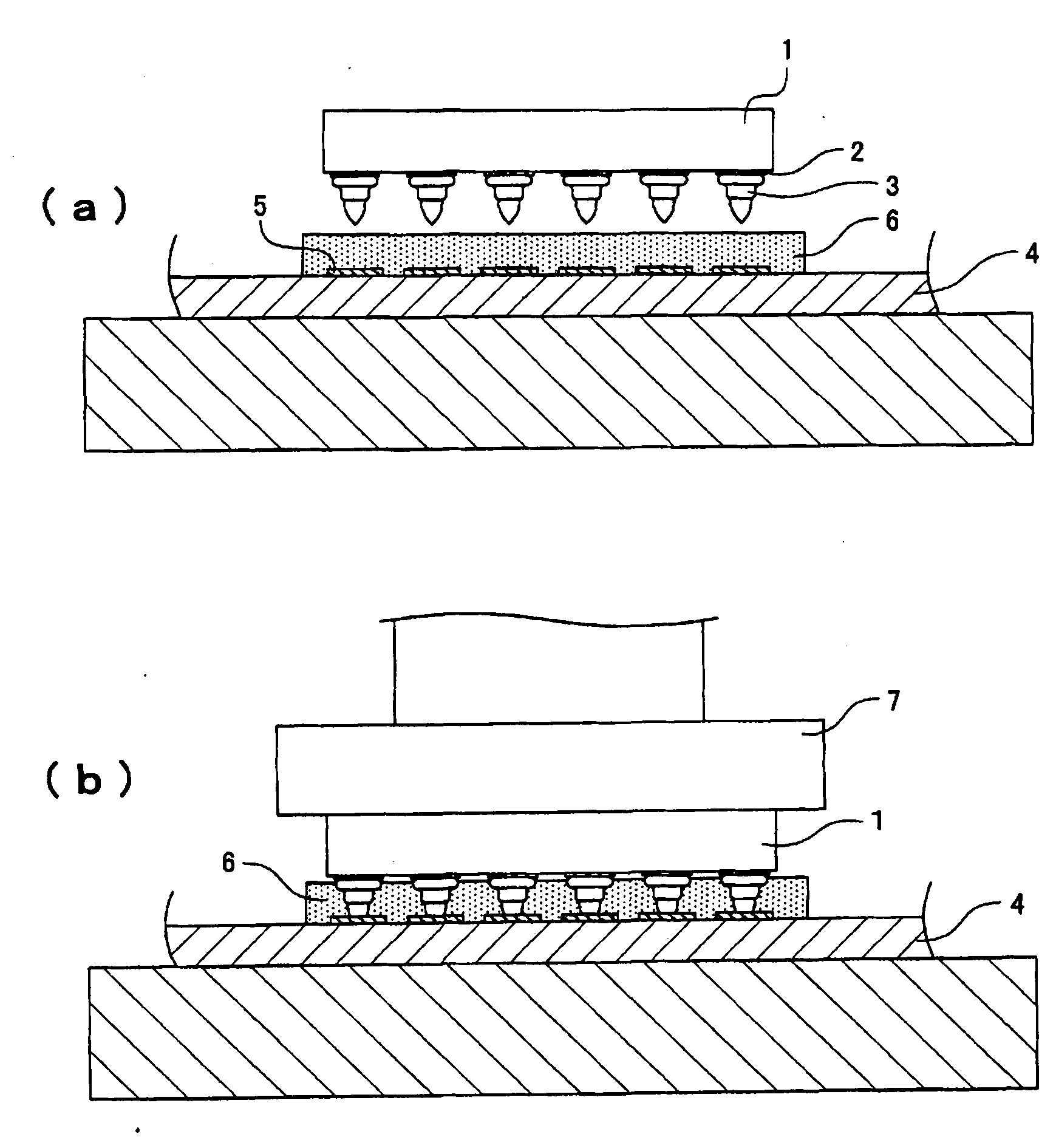 Semiconductor device, flip-chip mounting method and flip-chip mounting apparatus