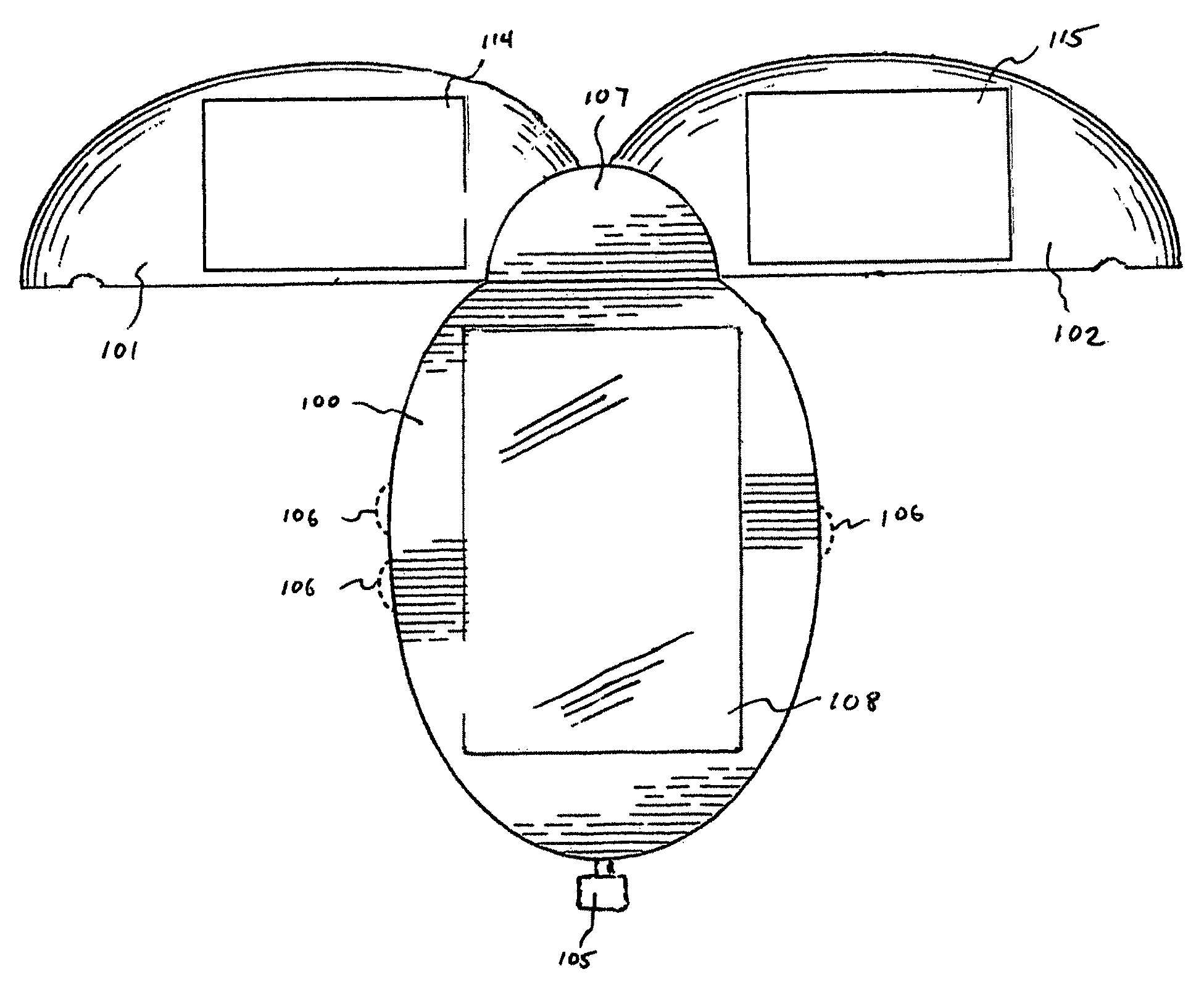 Multi-screen personal communication device