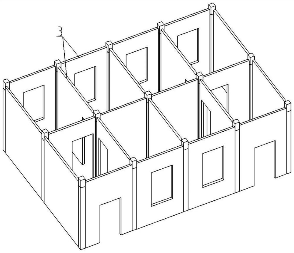 Fully assembled high-rise/super high-rise concrete frame-supported structure system and its construction method