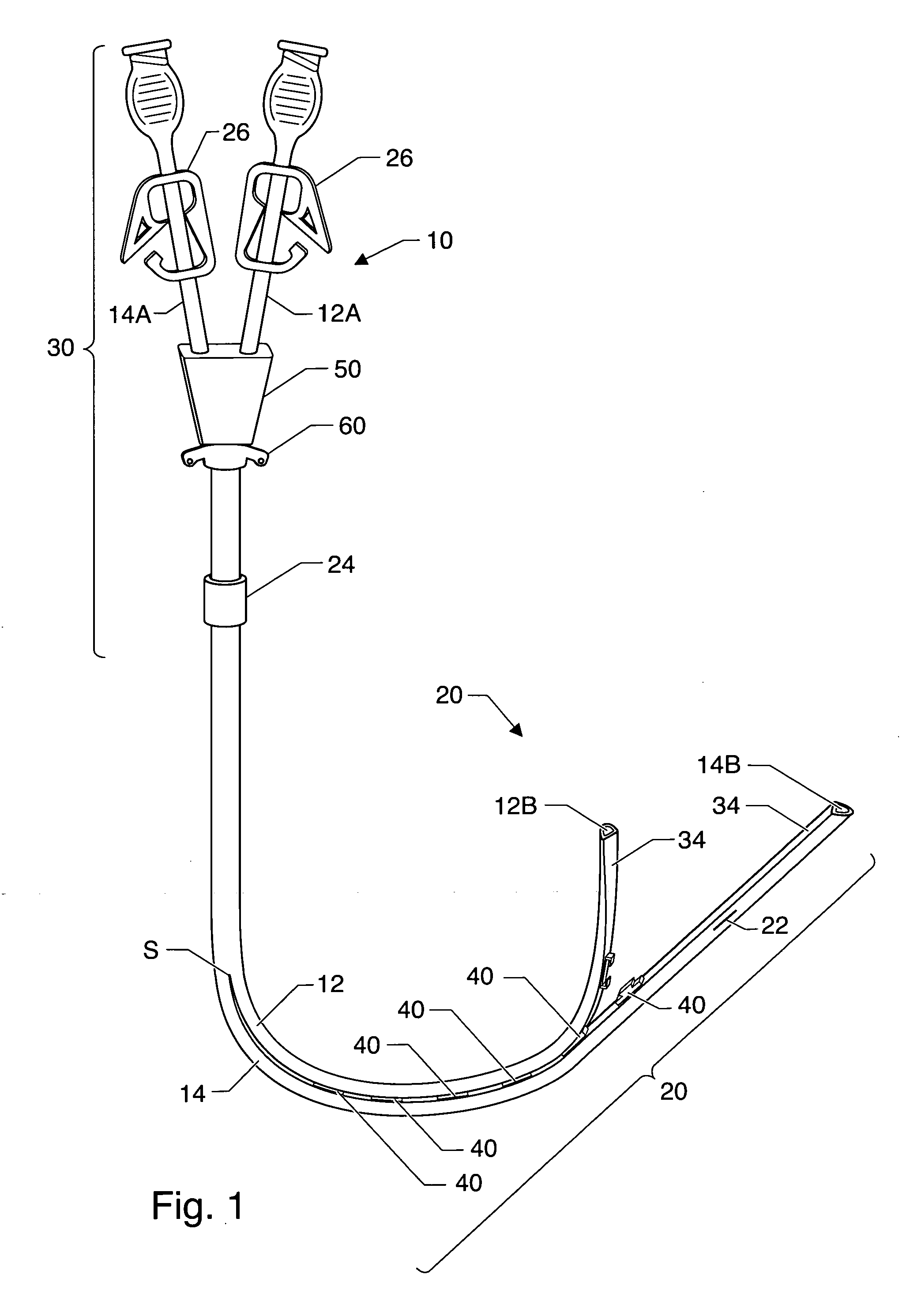 Catheter assembly with joinable catheters