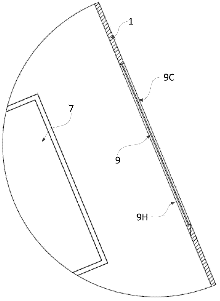 Liquid storage box for realizing internal fluid driving by utilizing temperature difference power source