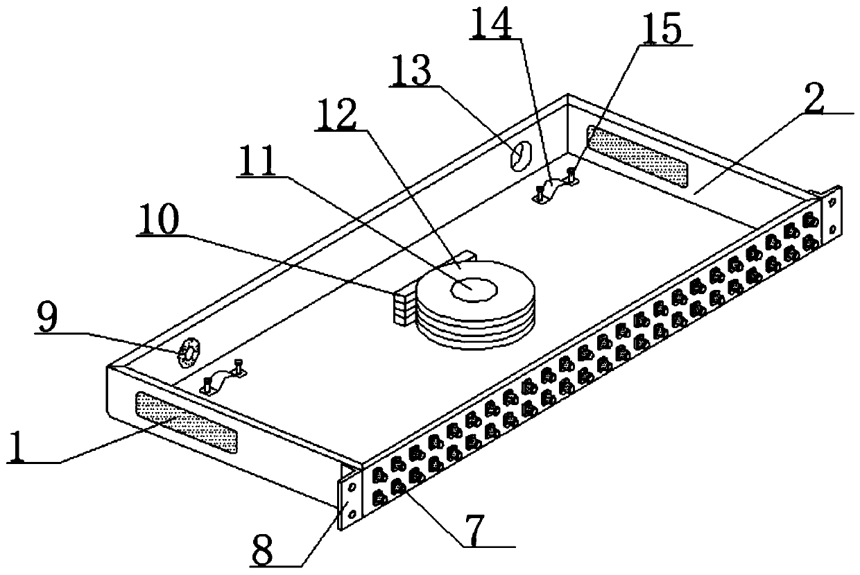 Assembled multilayer optical fiber distribution frame