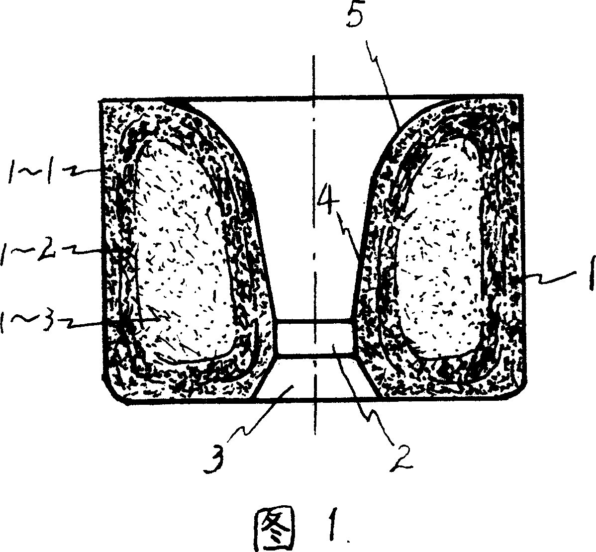 Production process of wire drawing hard alloy die with gradient varying performance