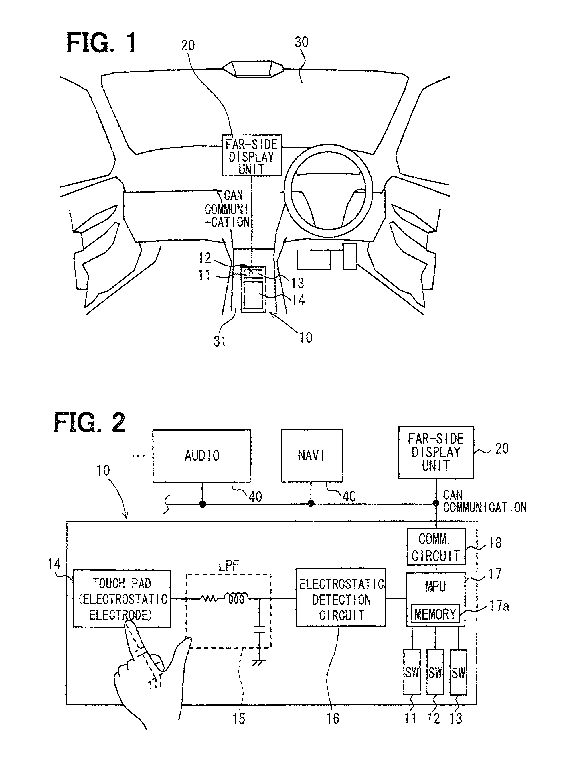 In-vehicle operation apparatus
