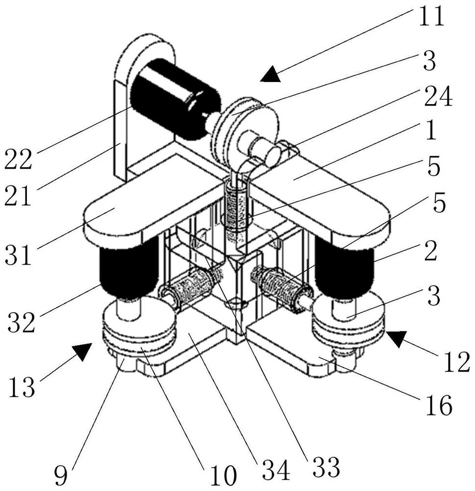 A wave buoy vibration compensation device