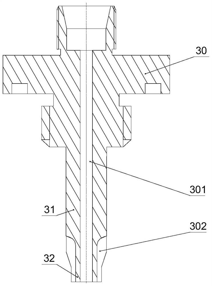 Jet device for mixed grinding materials after jet flow