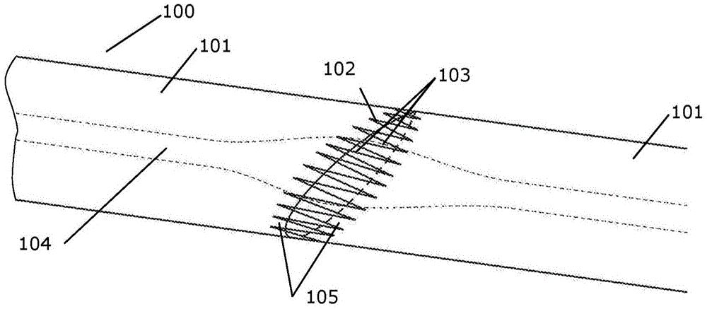 Wind turbine blade with sections that are joined together