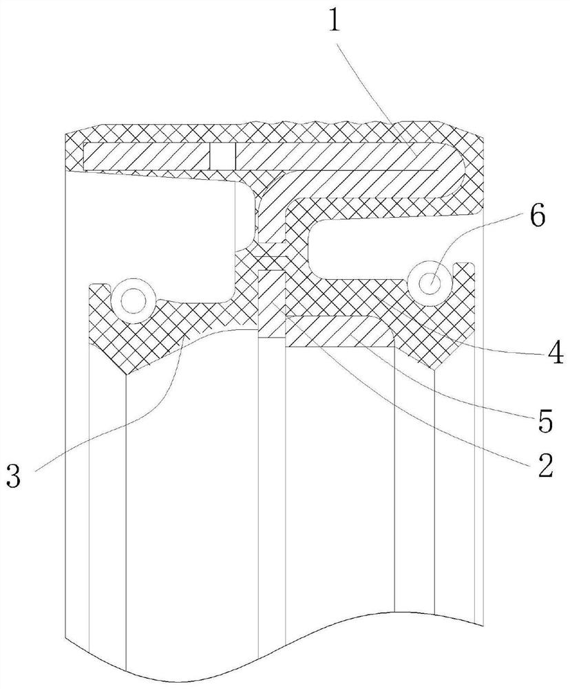 One-step forming method for high-low pressure bidirectional high-strength oil seal