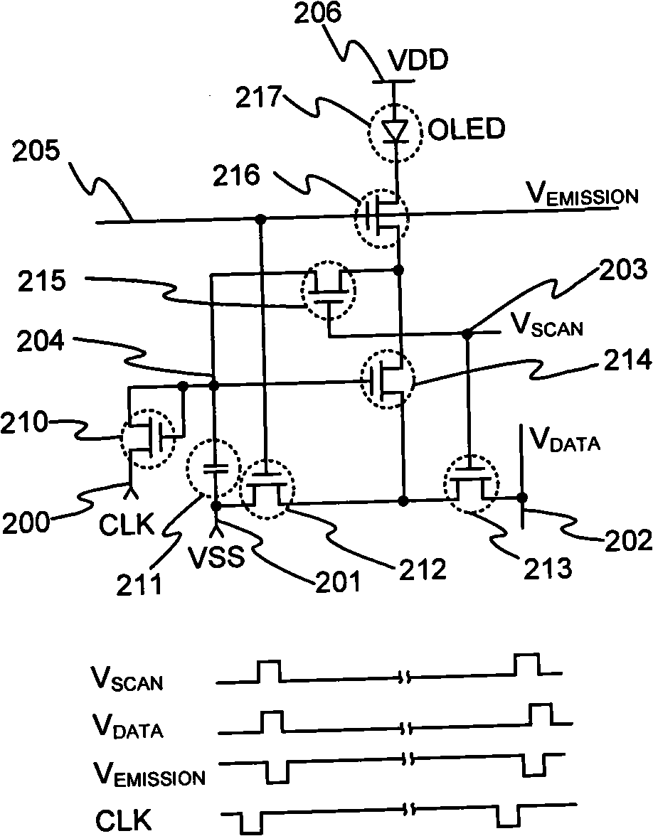 Actively driven organic light emitting display