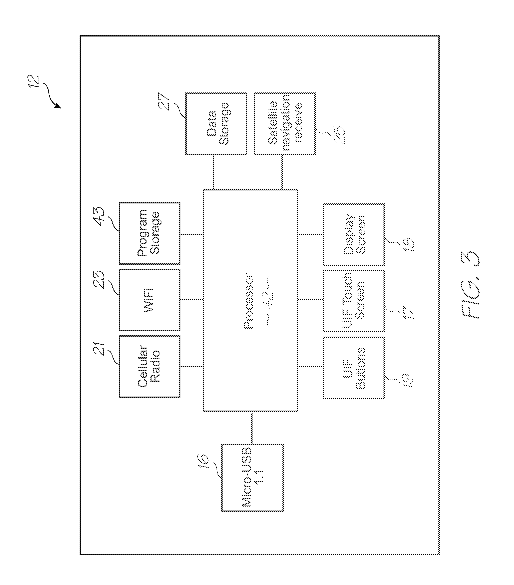Loc device for electrochemiluminescent detection of target nucleic acid sequences in a fluid with calibration chamber containing probes designed to be non-complementary with any nucleic acid sequences in the fluid