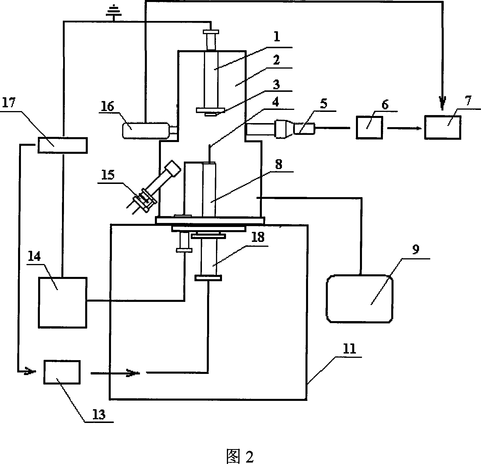Test apparatus for breakdown strength of material