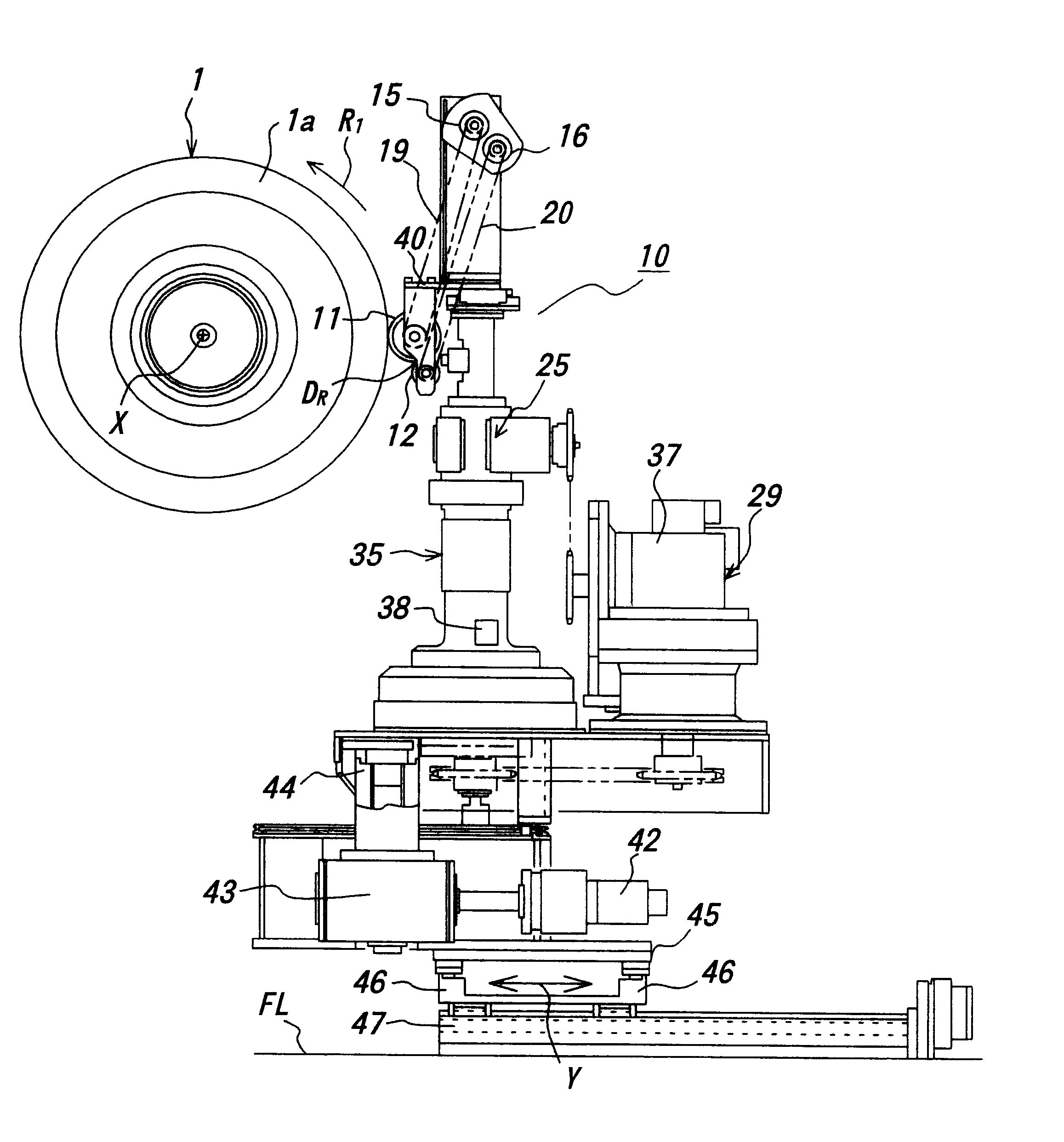 Process and apparatus for laying rubber materials for tire-constitutional members