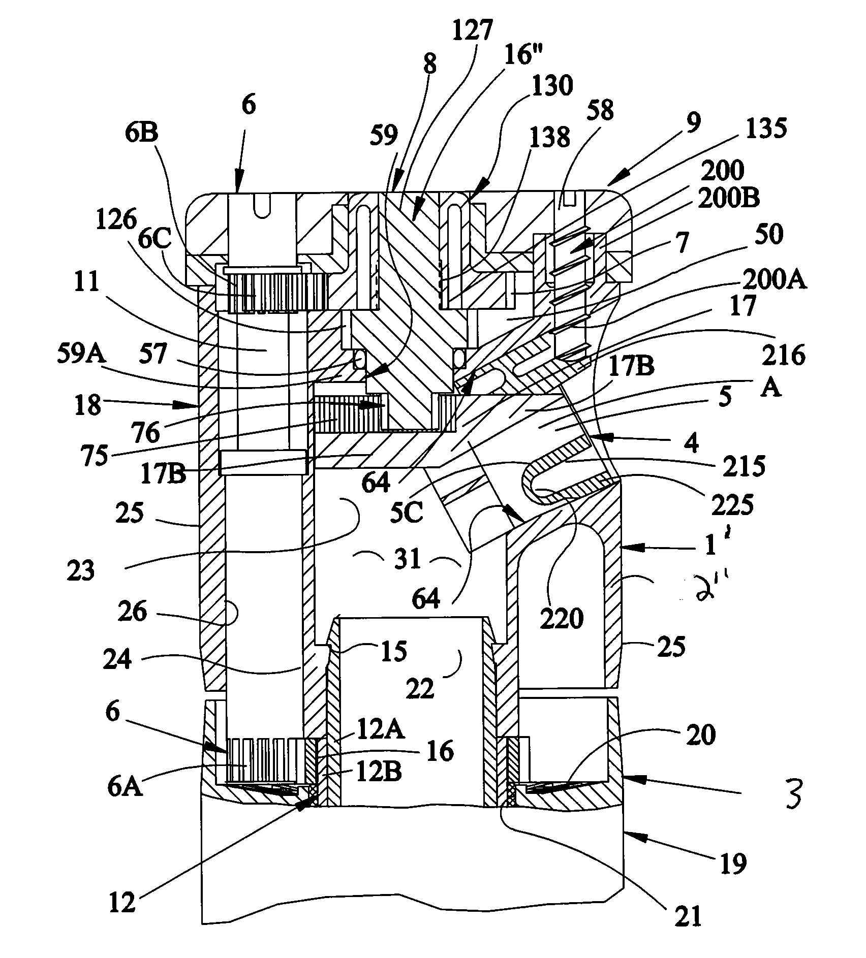 Oscillating nozzle sprinkler assembly with matched precipitation and adjustable arc of coverage