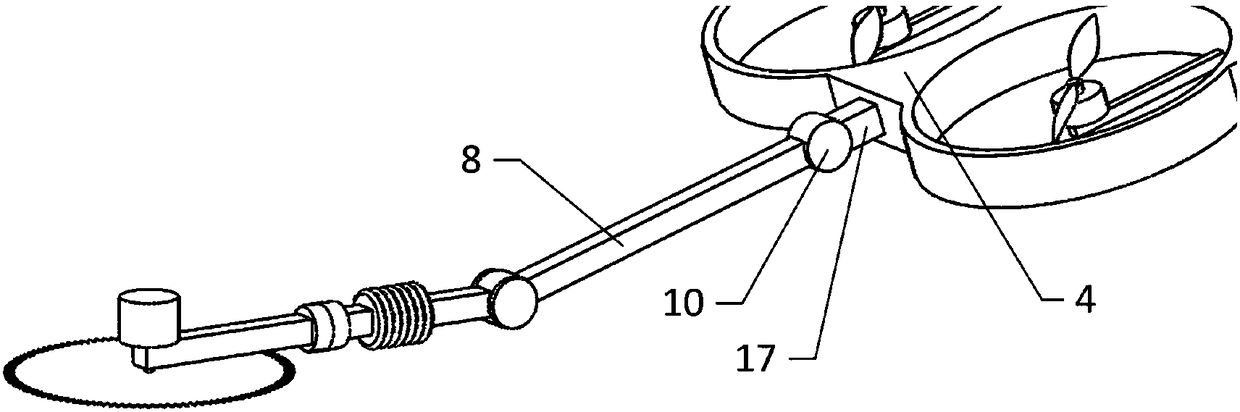 Longitudinal-bending duct-structured aerial robot for clearing tree obstacles