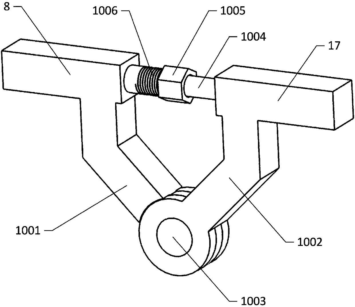 Longitudinal-bending duct-structured aerial robot for clearing tree obstacles