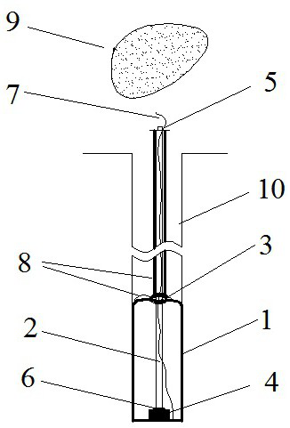 Device with fully-closed blast hole