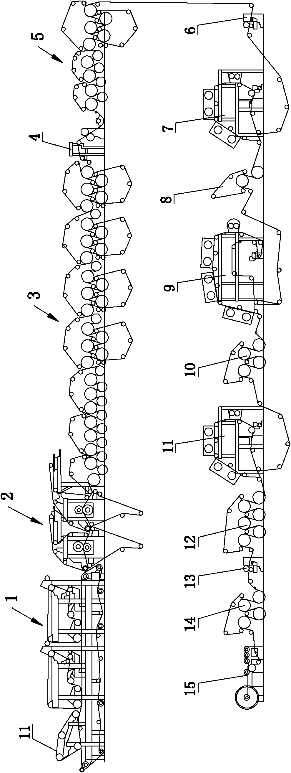 Three-stacked net forming equipment and method for producing coating surface bleached kraft liner board