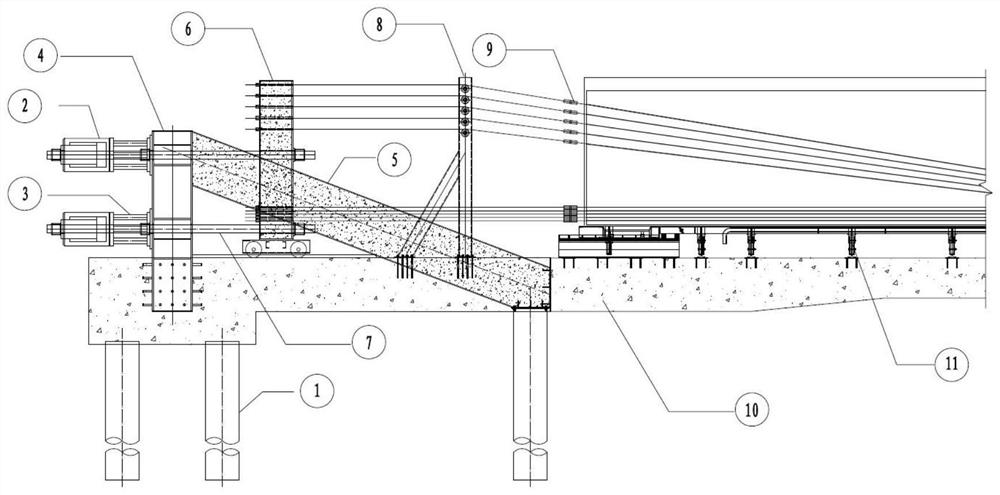 A Pre-tensioned Prefabricated Beam-Slab Tension Pedestal Structure