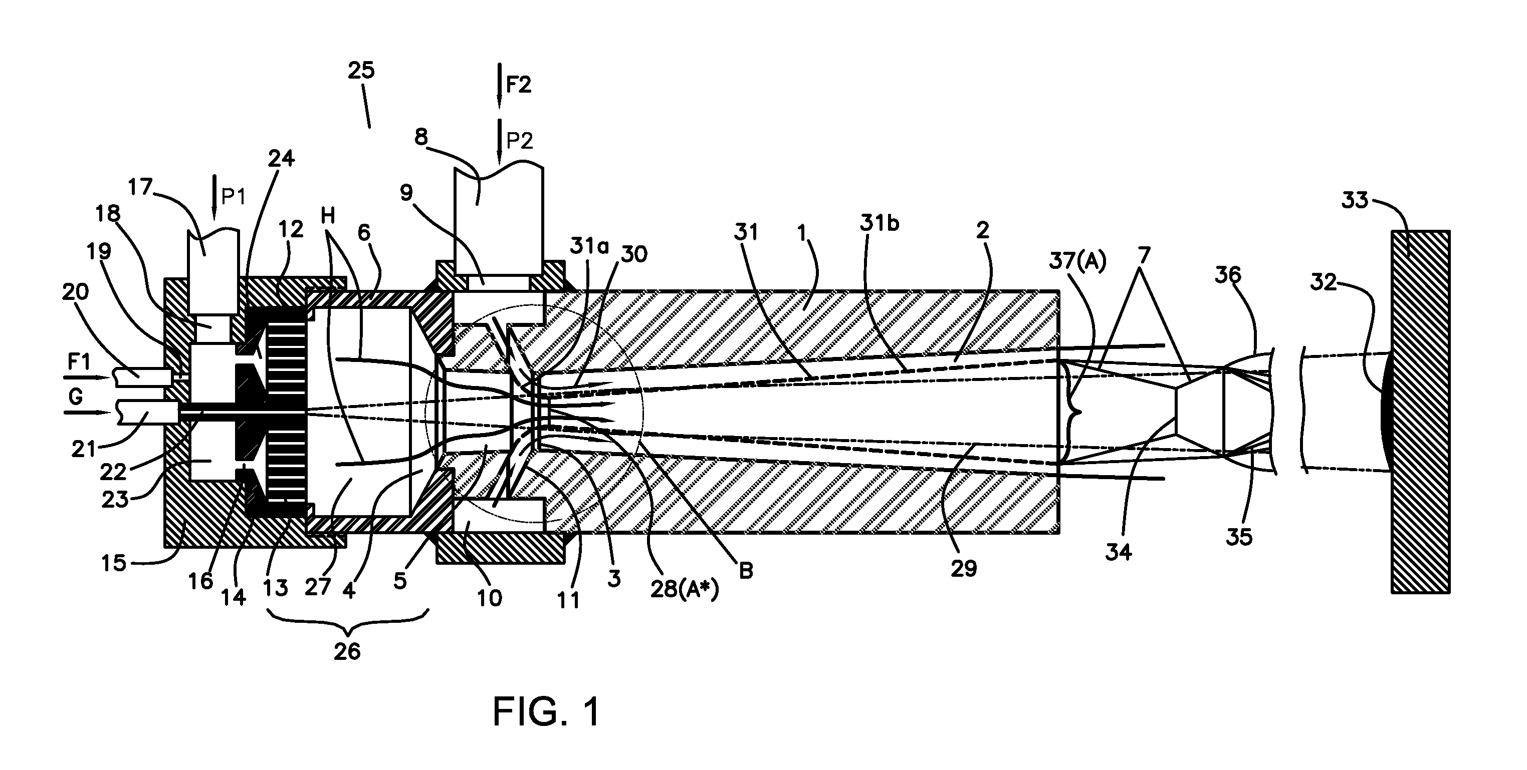 Supersonic material flame spray method and apparatus