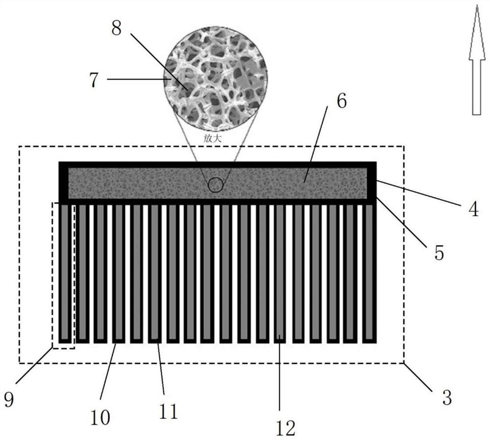 Aluminum alloy heat dissipation cavity structure containing heat accumulator for LED lamp and preparation method of aluminum alloy heat dissipation cavity structure